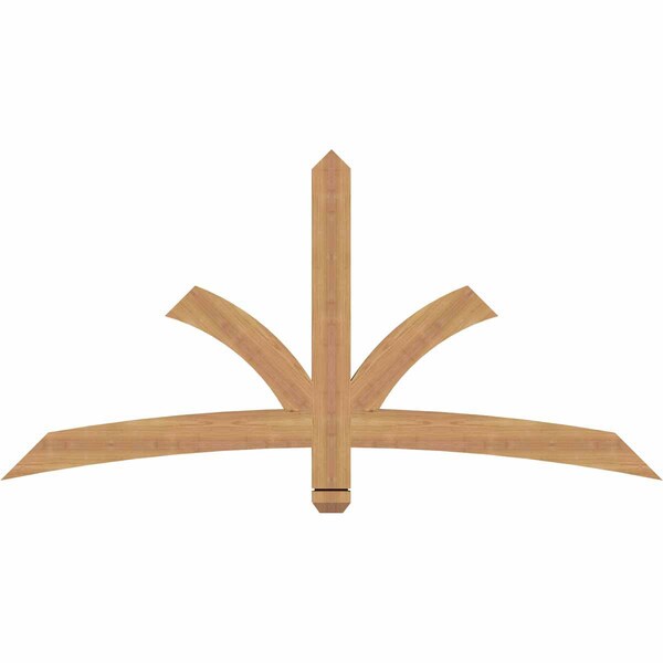 Ekena Millwork Davenport Timber Gable Bracket, Western Red Cedar, 60"W x 30"H x 1 1/2"D x 3 1/2"F, 12/12 Pitch GBW060X30X0204DAV00SWR - main